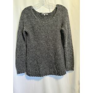 GAP |Women’s Sweater Gray Alpaca Wool Blend Knit Pullover Scoop Neck Size XS
